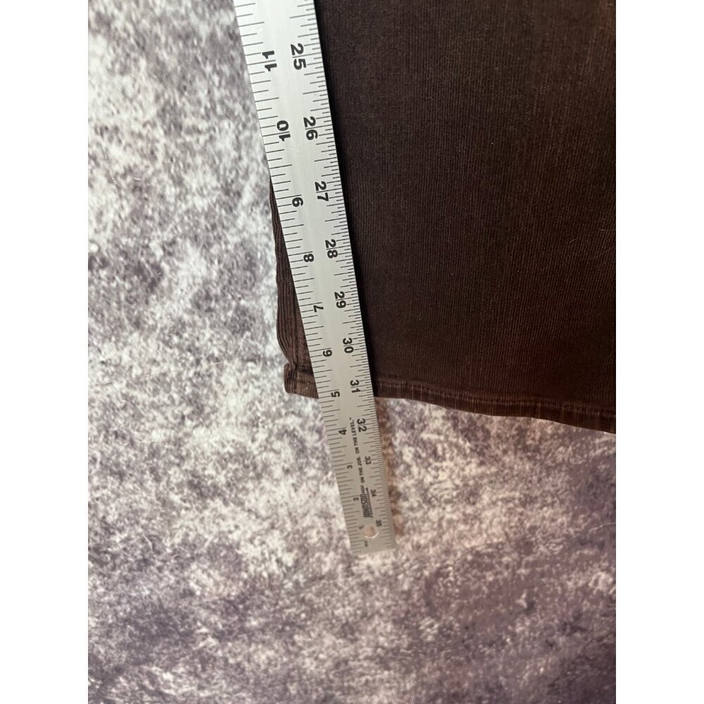 ADRIANO GOLDSCHMIED CORDUROY Pants 32R COFFEE BEAN THE BALLAD SLIM BOOT Mod Boho - Picture 9 of 15
